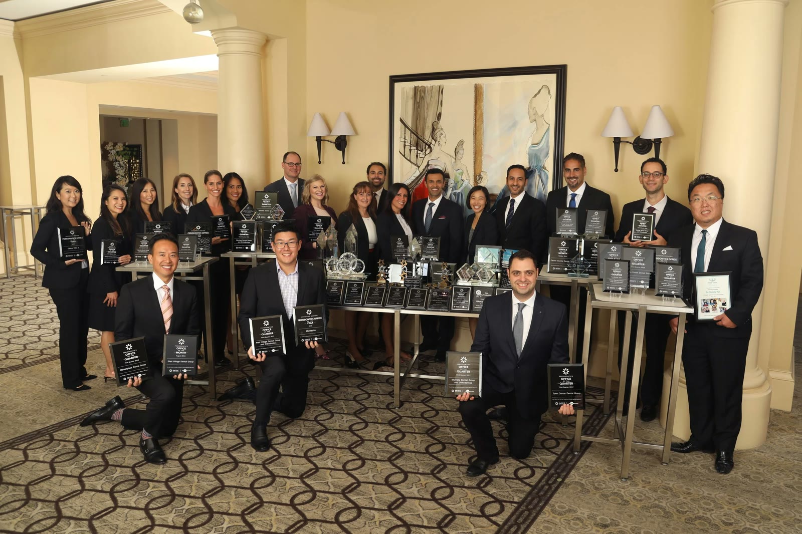 Periodontal Providers Group team with practice awards